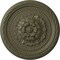 Ekena Millwork Palmetto Ceiling Medallion, Hand-Painted Painted Turtle, 11 1/2"OD x 1"P CM11PAPTF - alternate 1